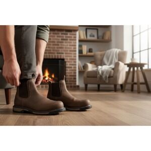 ARIAT WORK Women's 9B Riveter Chelsea CSA Composite Toe Waterproof Work Boot **